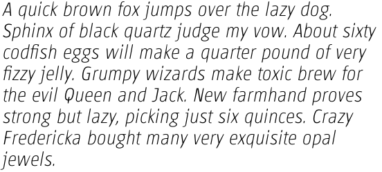 Chaco Thin Italic OT