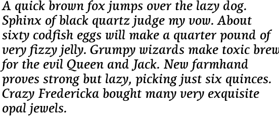 Lineare Serif Bold Italic OT