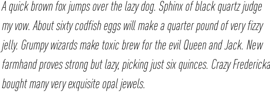 FF DIN Pro Condensed Light Italic