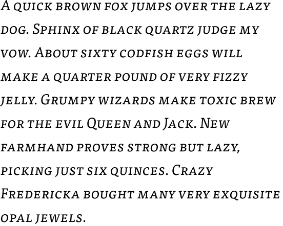 FF Tisa Offc Regular Italic SC