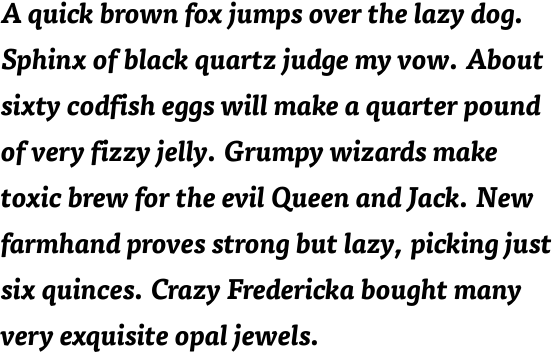 FF Tisa Offc Bold Italic