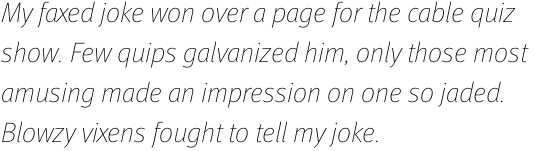 FF Meta Offc Pro Thin Italic