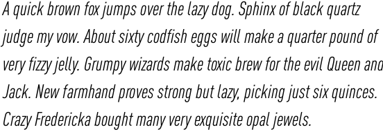 FF DIN Pro Condensed Regular Italic