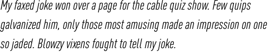 FF DIN Pro Condensed Regular Italic