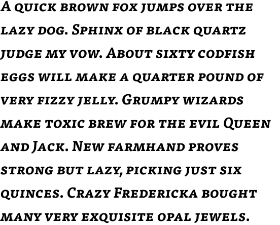 FF Tisa Offc Bold Italic SC