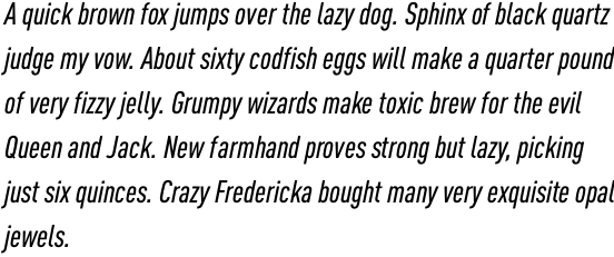 FF DIN Pro Condensed Medium Italic