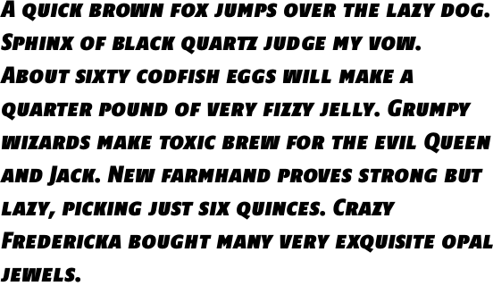 PTL Minimala Black Italic Caps OT