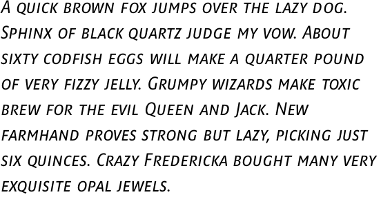 PTL Minimala Regular Italic Caps OT