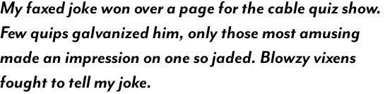 Mr Eaves Modern Bold Italic OT