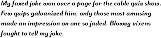 Mr Eaves Sans Bold Italic OT