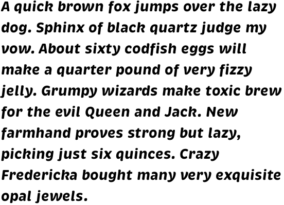 Brevia Bold Italic OT
