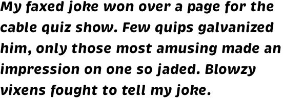 Brevia Bold Italic OT