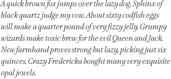 Lavigne Display Light Italic OT