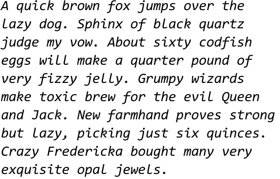 Consolas Italic