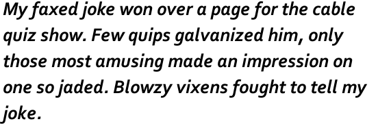 Corbel Bold Italic