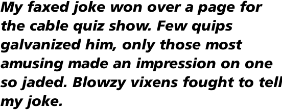 Frutiger Com 76 Black Italic