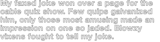 Neue Helvetica Pro 75 Bold Outline