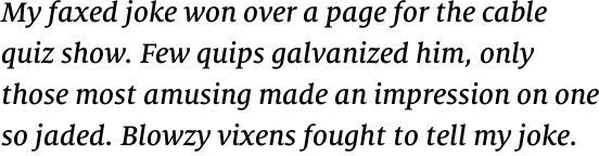 FF Milo Serif Offc Medium Italic