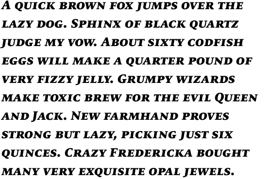 FF Milo Serif Offc Black Italic SC