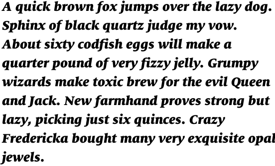 FF Milo Serif Offc Black Italic