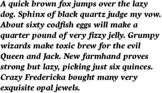 Harfang Pro Black Italic