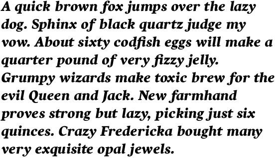 Harfang Pro Ultra Italic