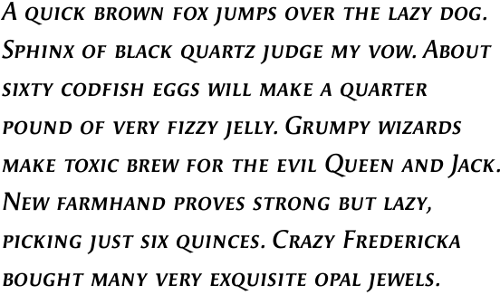 FF Angie Offc Pro Demi Bold Italic SC