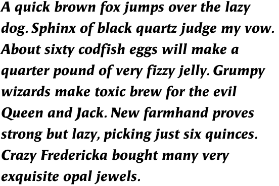 FF Angie Offc Black Italic