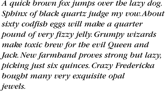 Garamond Book Italic