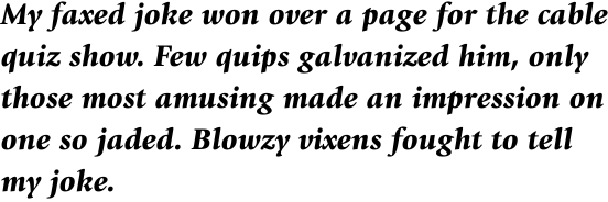 ITC Giovanni Black Italic