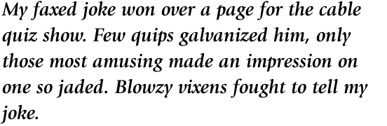 ITC Giovanni Bold Italic