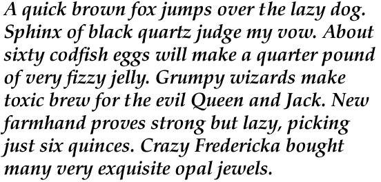 Aldus nova Bold Italic