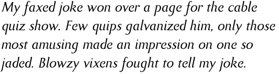 Bodebeck Std Bold Italic