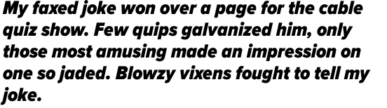 Proxima Nova Condensed Black Italic