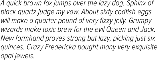 Proxima Nova Condensed Light Italic