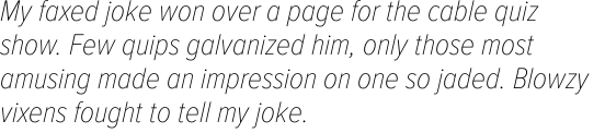 Proxima Nova Condensed Thin Italic
