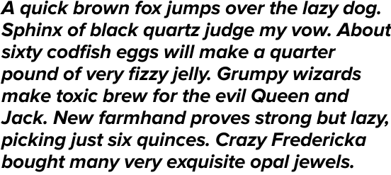 Proxima Nova Bold Italic