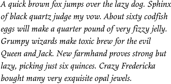 Elysium Book Italic