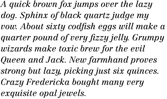 Centennial Pro 56 Italic