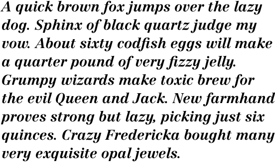 Centennial Pro 76 Bold Italic