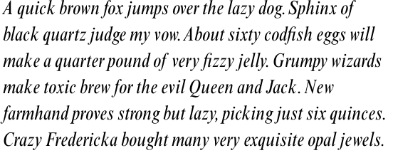 Times New Roman Std Condensed Italic