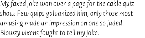 Novel Sans Pro Extra Light Italic
