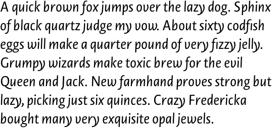 Novel Sans Pro Regular Italic