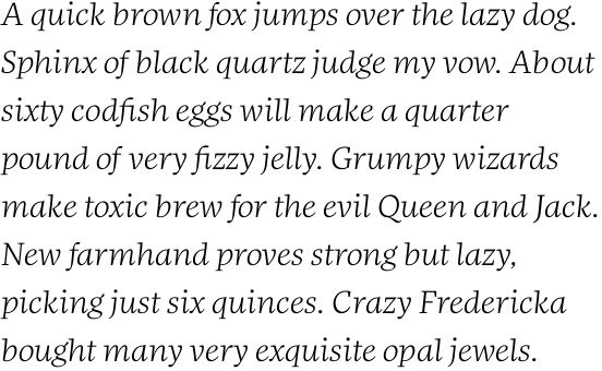 FF More OT Wide Light Italic