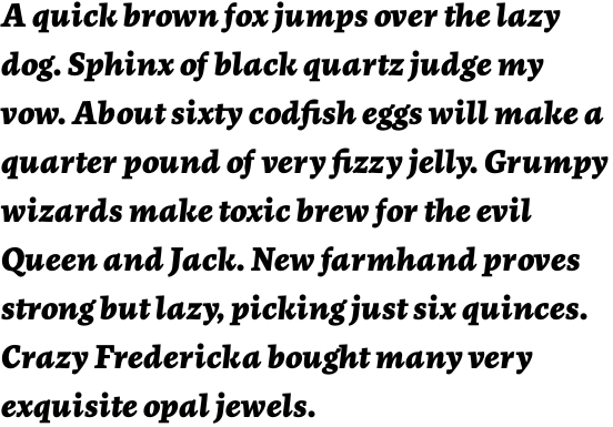 FF More OT Black Italic