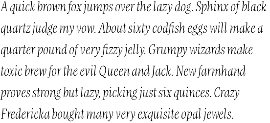 FF More OT Condensed Light Italic