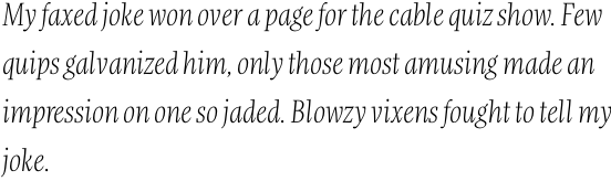 FF More OT Condensed Light Italic