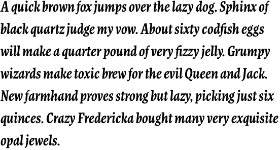 FF More OT Condensed Bold Italic