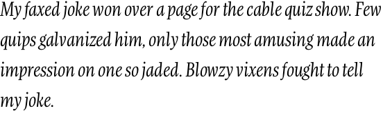 FF More OT Condensed Book Italic