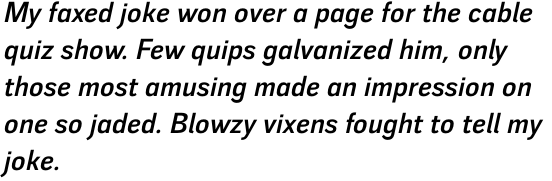 Walbaum Grotesk Pro Book Bold Italic